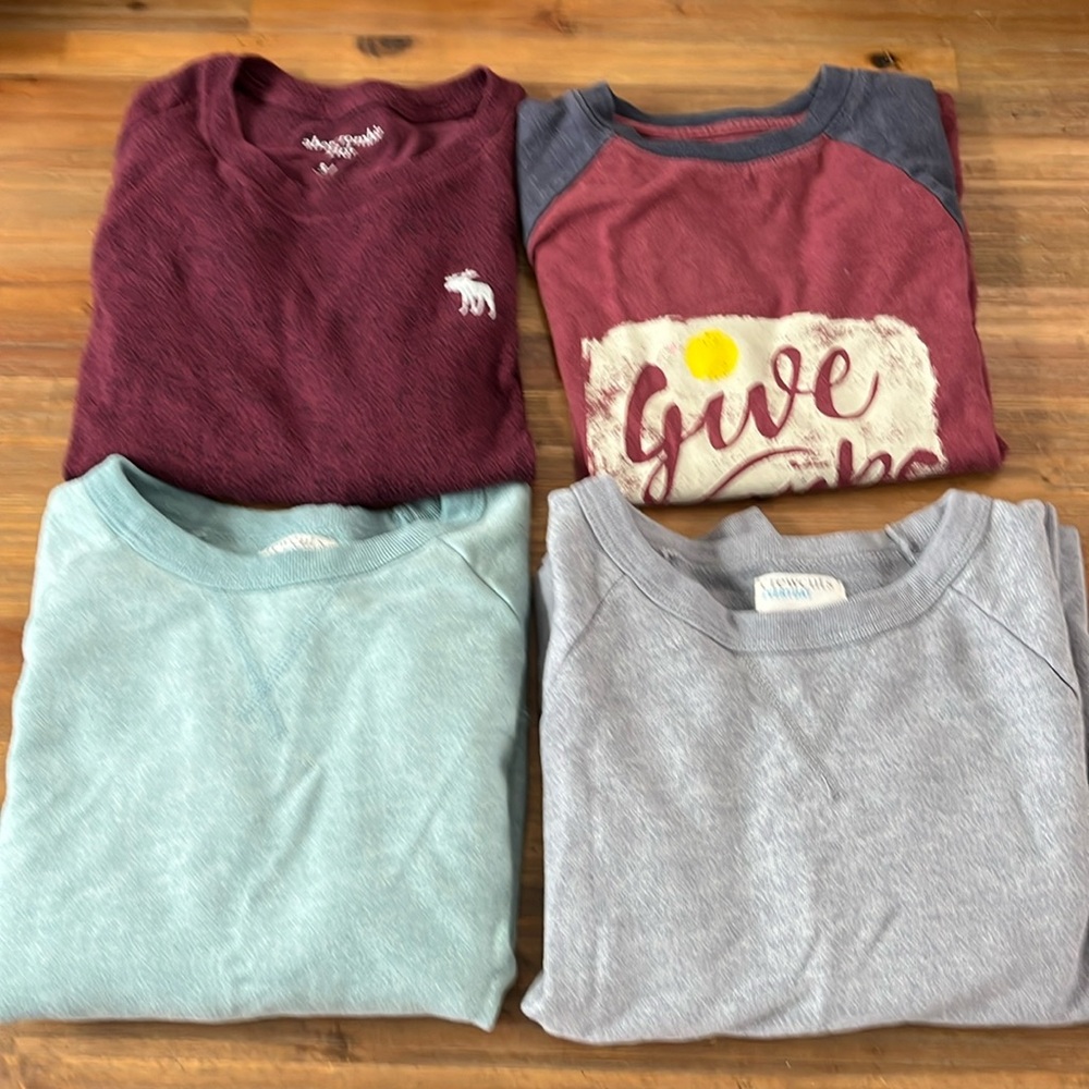 Crewcuts Abercrombie Kids Sweatshirt Tshirt Bundle Size 5-7